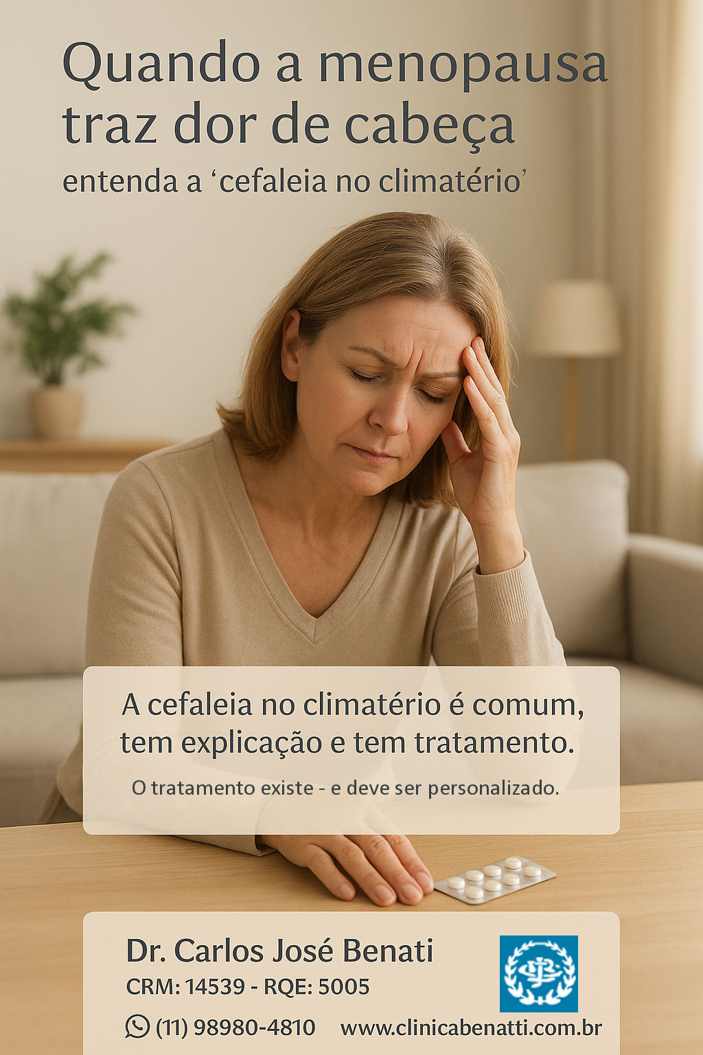 Quando a menopausa traz dor de cabeça — entenda a cefaleia no climatério