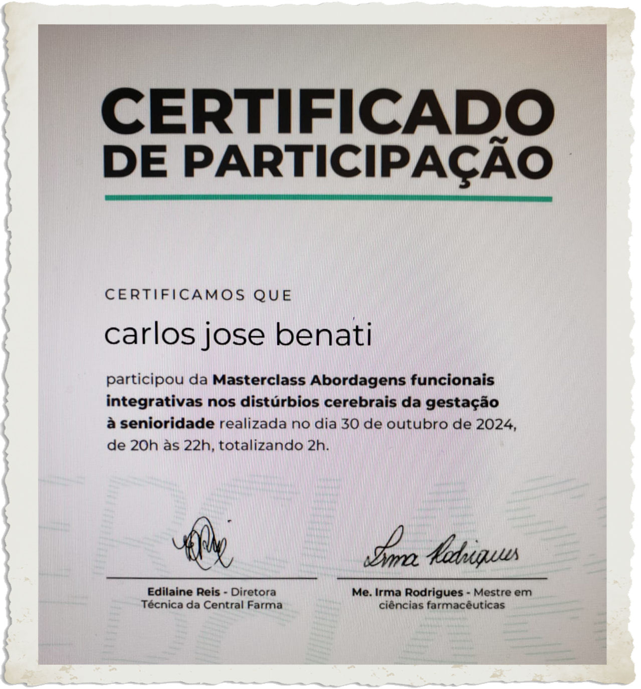 Abordagens Funcionais Integrativas nos Distúrbios Cerebrais da Gestação à Senilidade