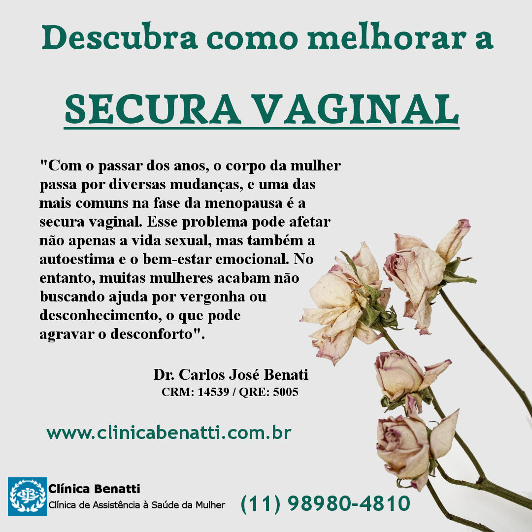 Descubra como melhorar a Secura Vaginal