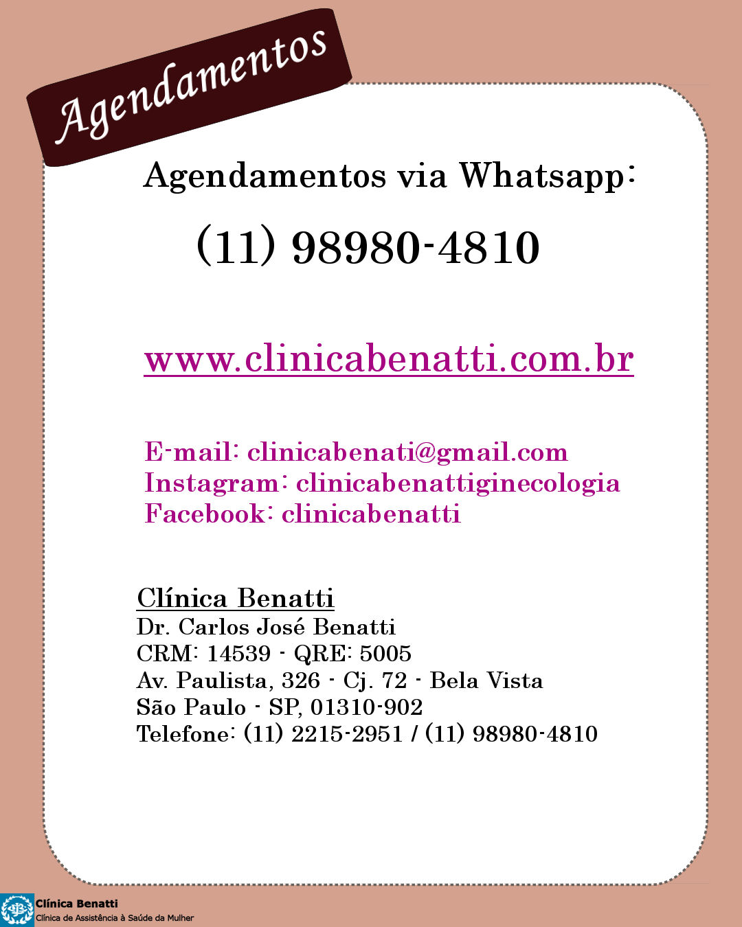 Agendamento de consulta para Endometriose