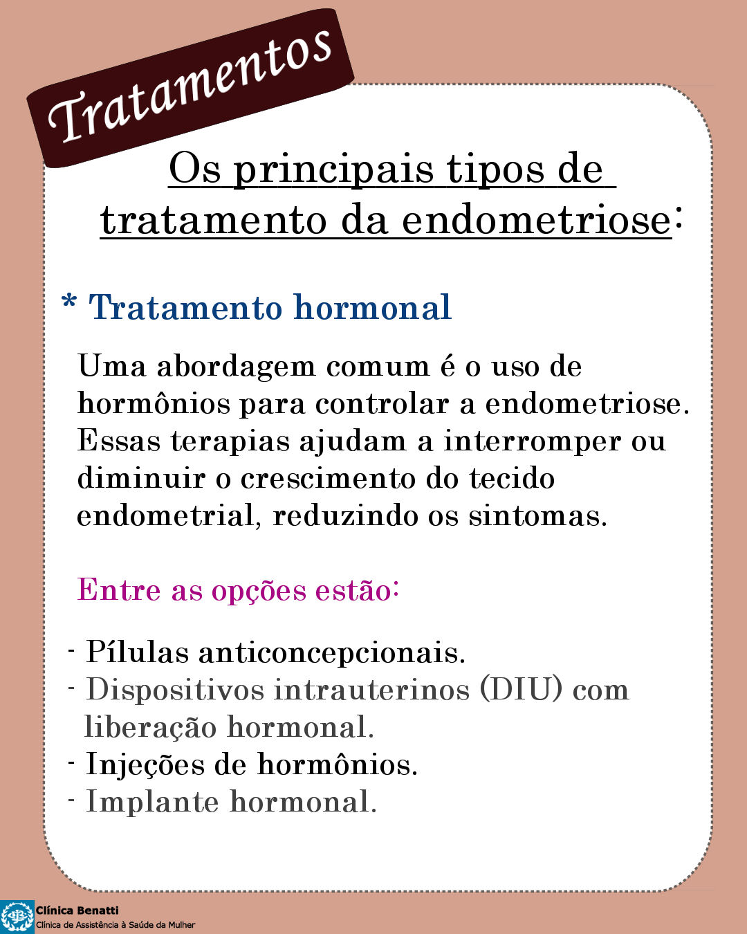 Tratamento Hormonal para Endometriose