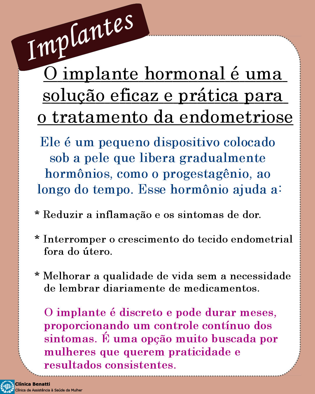 Implante Hormonal para Endometriose