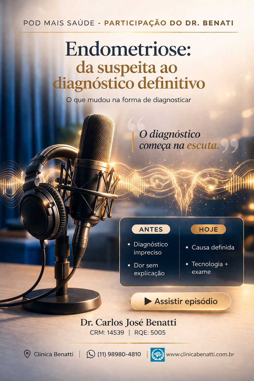 Endometriose: da suspeita ao diagnóstico definitivo | Dr. Benati