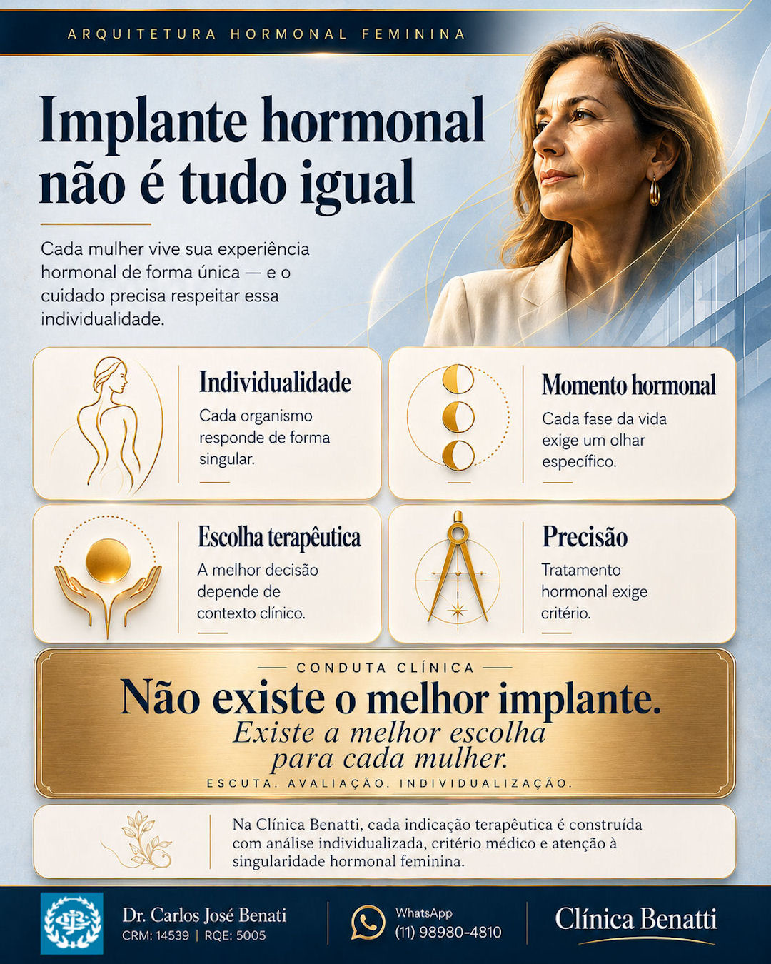 Implantes hormonais e a importância da avaliação individualizada