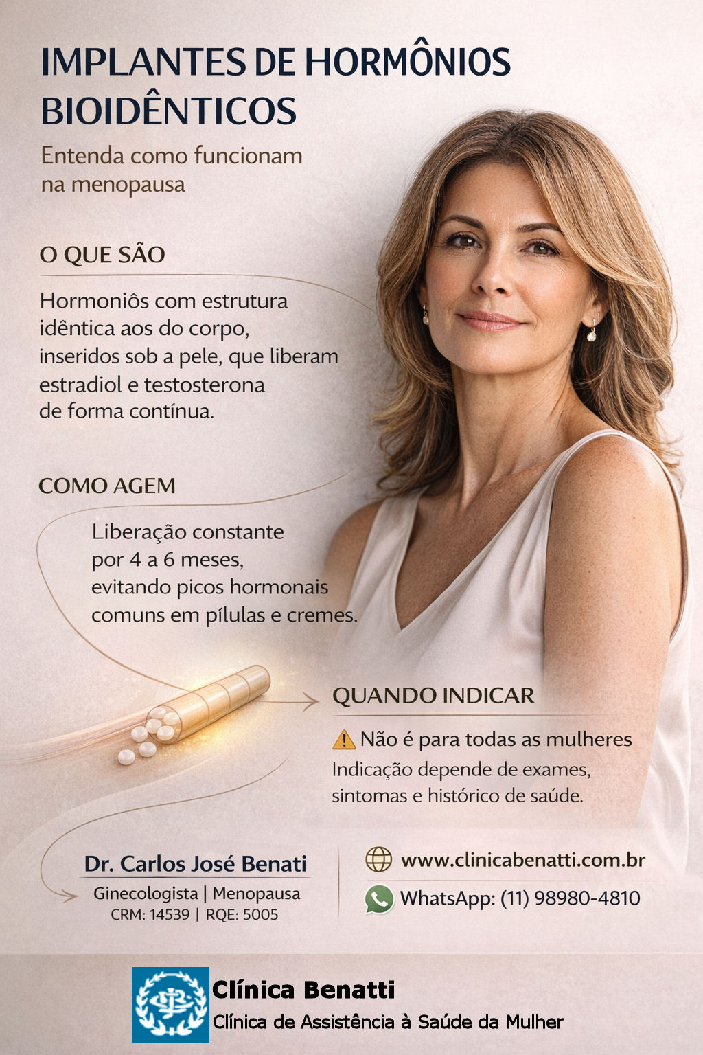 Implantes de hormônios bioidênticos - o que você precisa saber?