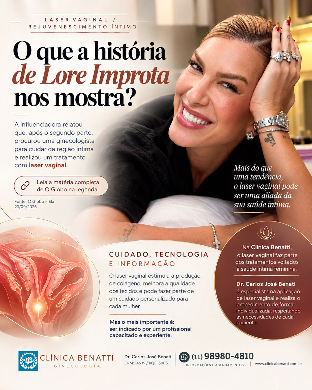 Laser Vaginal e saúde íntima feminina
