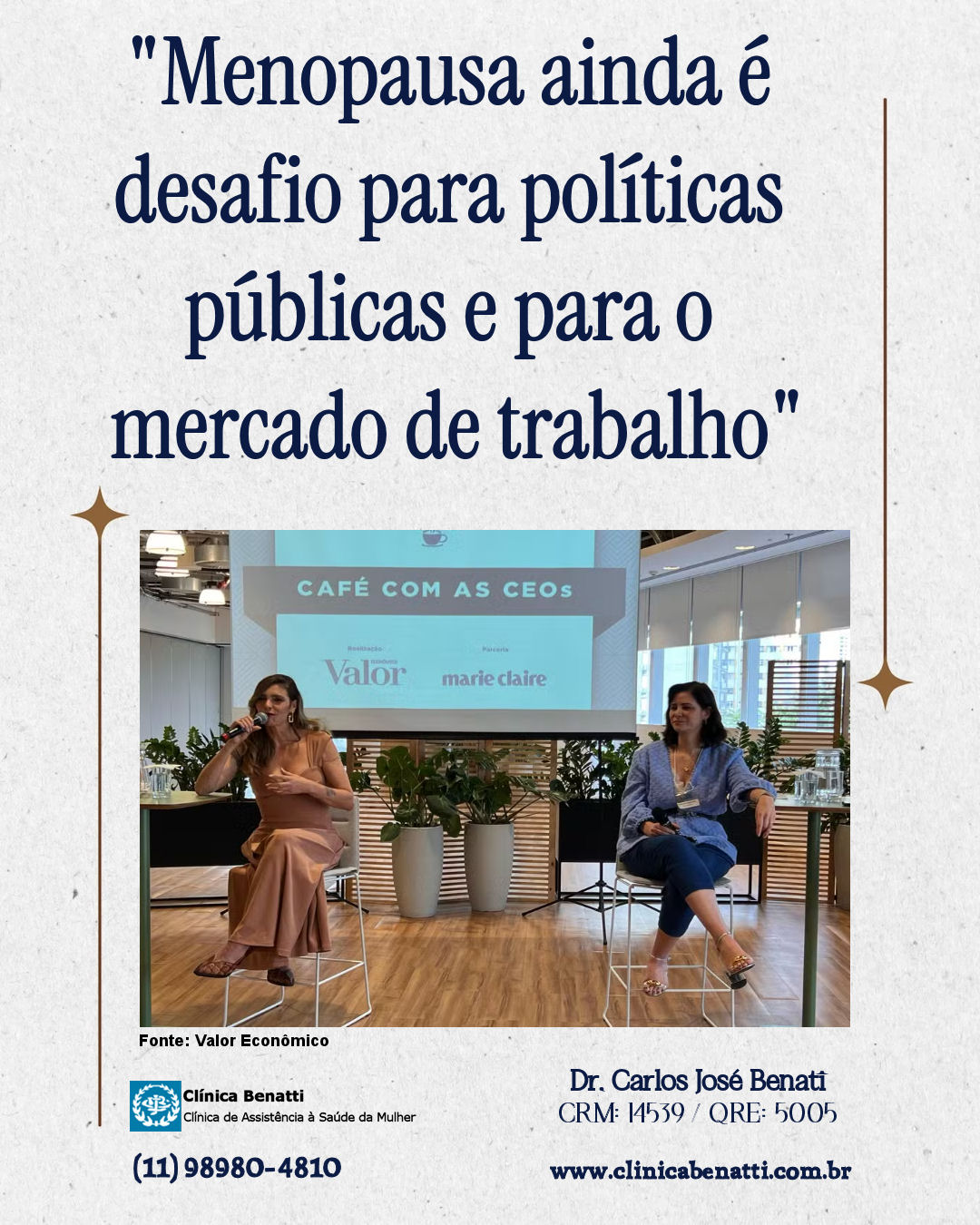 Menopausa ainda é desafio para políticas públicas e para o mercado de trabalho