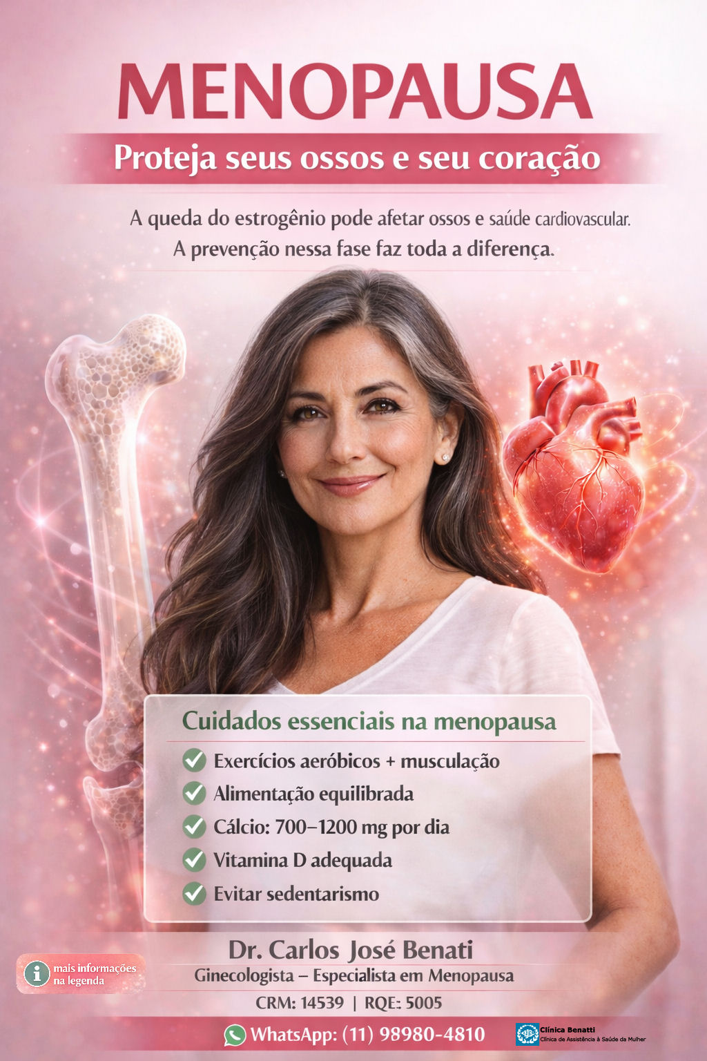 Menopausa: o Momento Ideal para Proteger seus Ossos e seu Coração