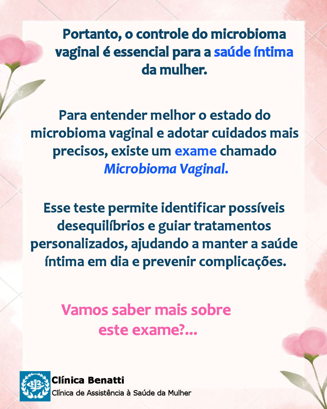 Exame Microbioma Vaginal