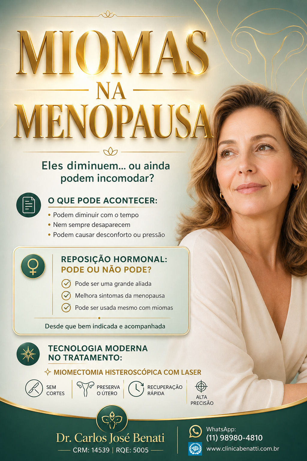 Miomas na menopausa: quando tratar e como a terapia hormonal pode influenciar