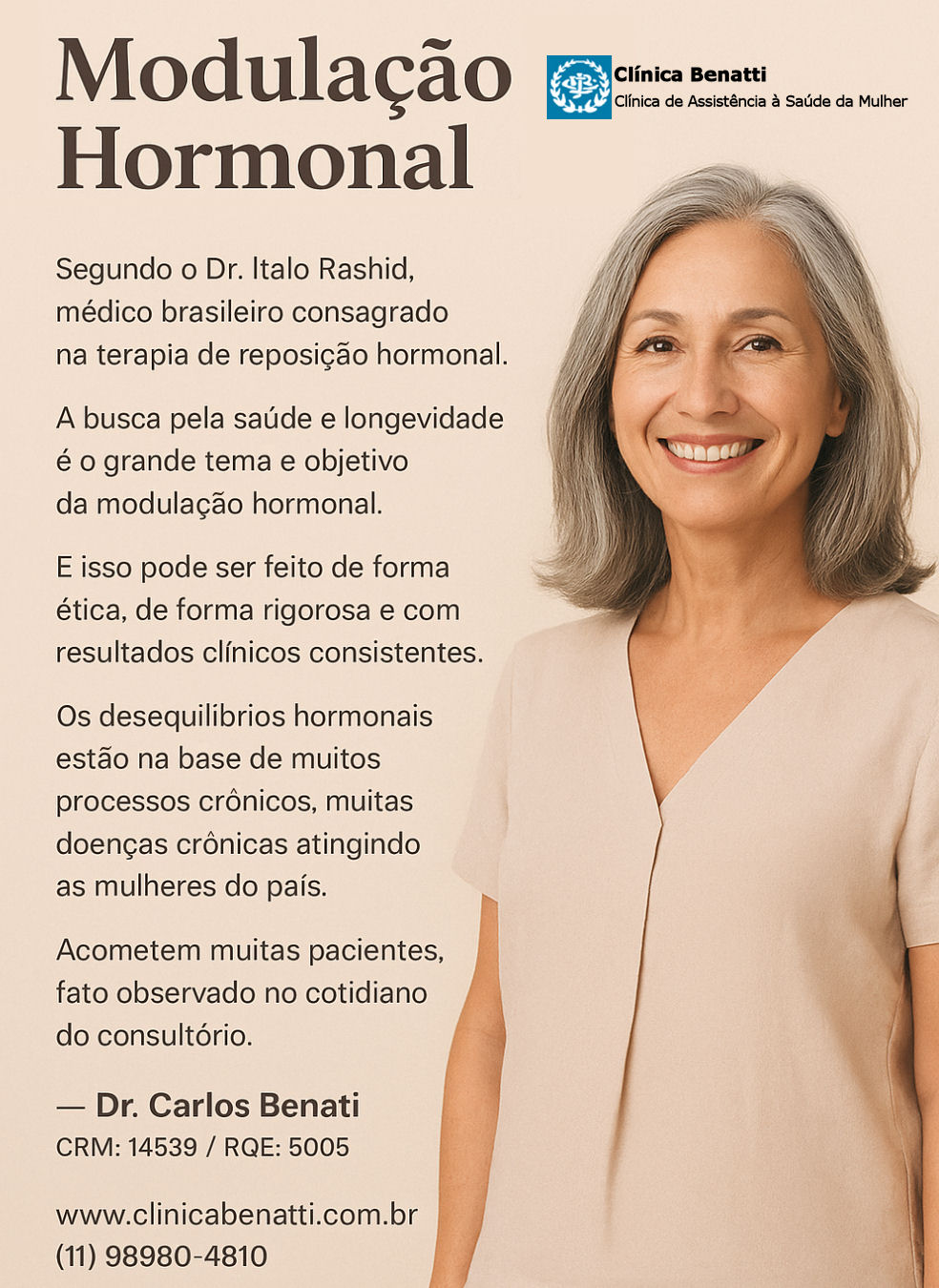 Modulação Hormonal - Hormônios, Saúde e Longevidade da Mulher