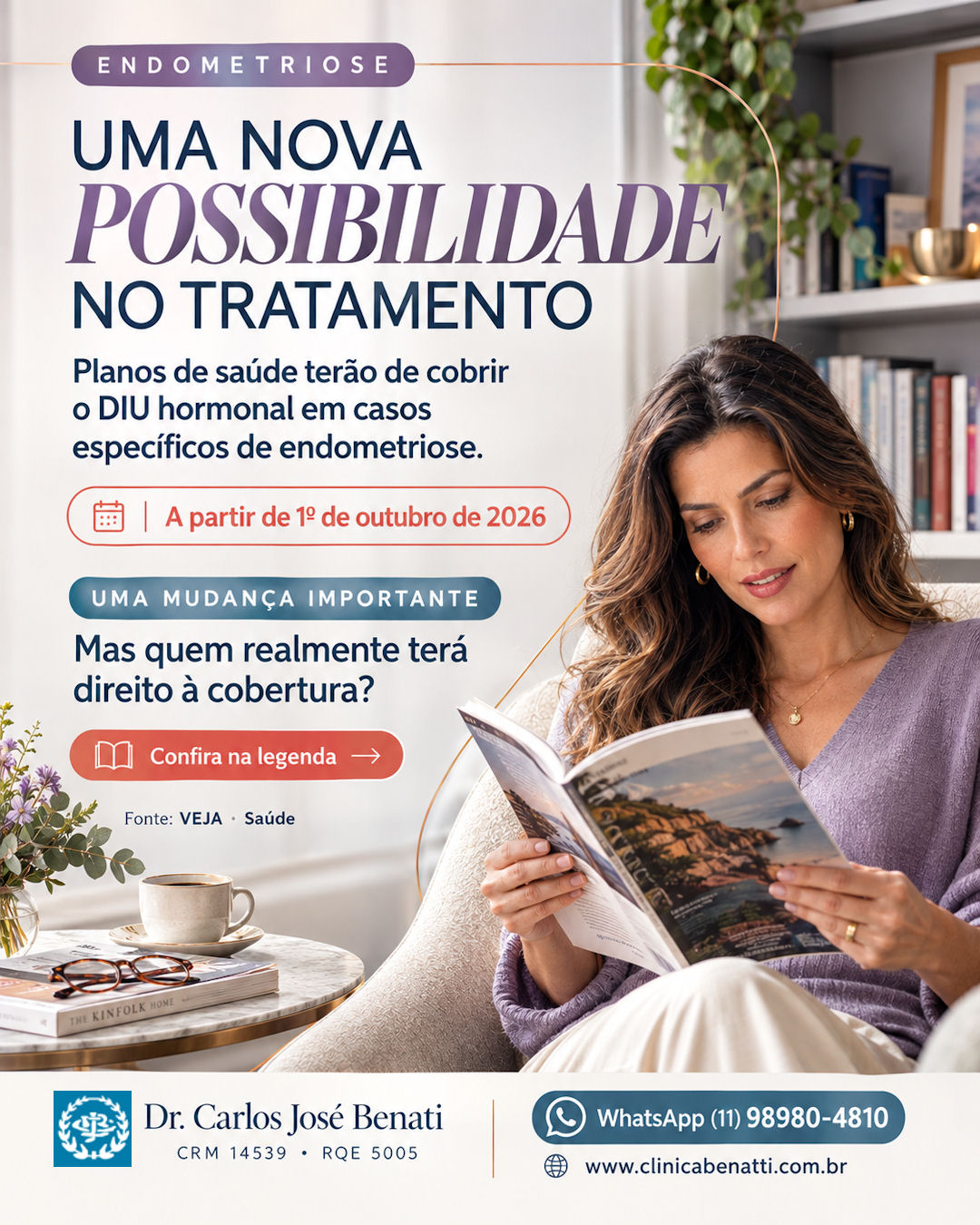 Nova regra da ANS para cobertura de DIU hormonal em pacientes com endometriose