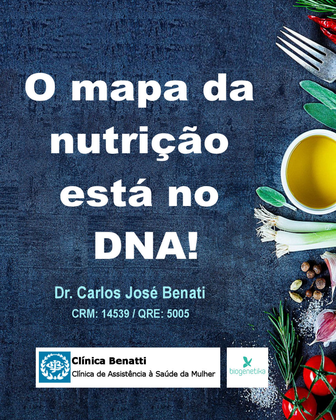 O Mapa da Nutrição está no DNA!
