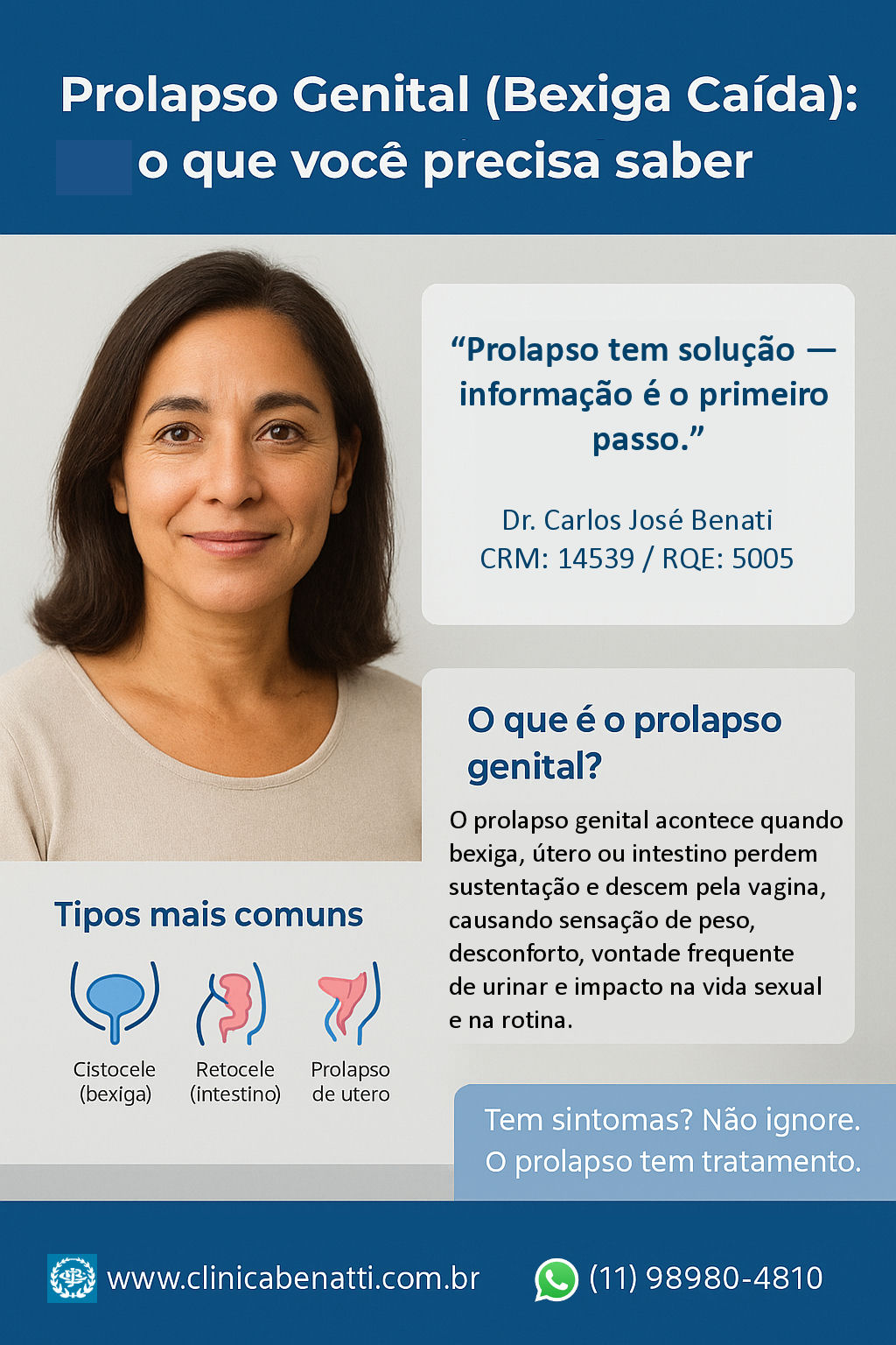 Prolapso Genital (Bexiga Caída): o que você precisa saber