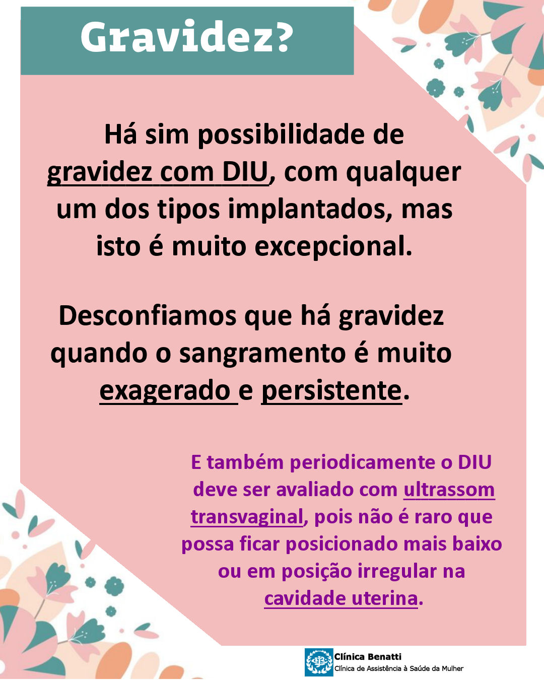 DIU e gravidez é possível?